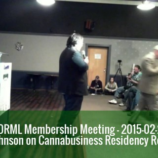 Measure 91's Anthony Johnson: "There Will Be Some Type of a Residency Requirement" for Oregon Marijuana Businesses