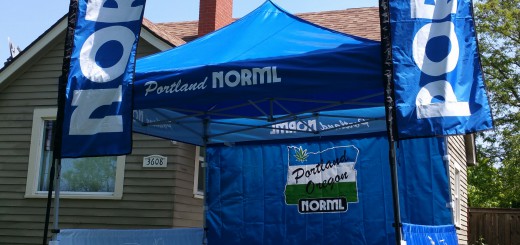 You'll certainly be able to find us on the square in our new Portland NORML Booth