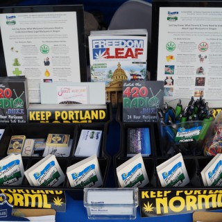 We've got infocards on the law, Keep Portland NORML stickers, and Freedom Leaf Magazines we need you to distribute